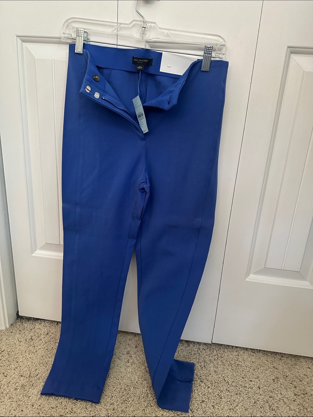 Ann Taylor Women's (The Audrey Crop) Royal Blue Tailored Ponte Trousers
